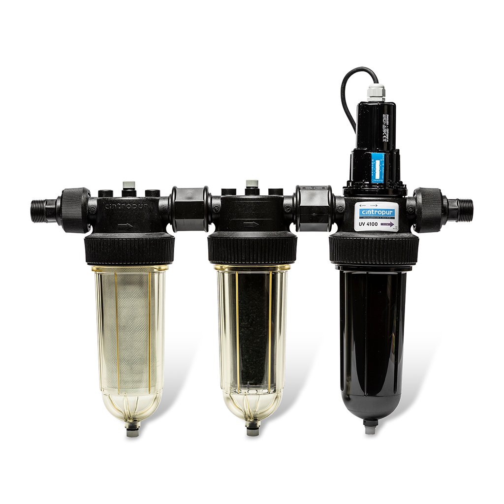 Cintropur TRIO-UV 2100 – filtrace + aktivní uhlí + UV dezinfekce 25W