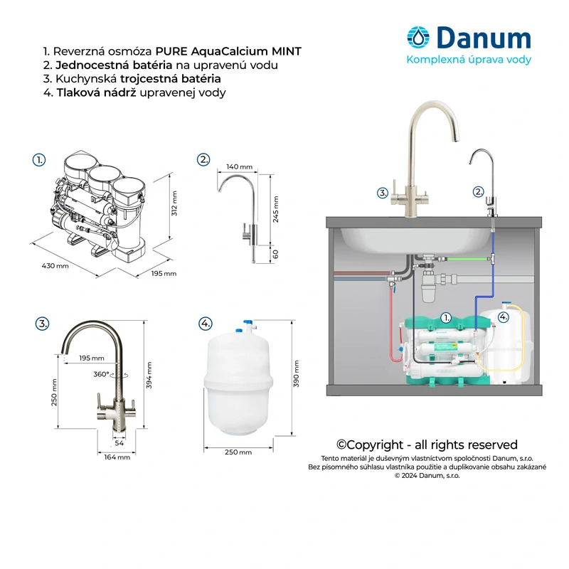 Filtrační systém Ecosoft PURE AQUACALCIUM - MINT