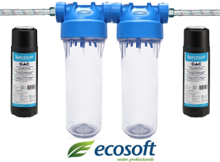 ECOSOFT-DUO uhlíková filtrace do kuchyňské linky